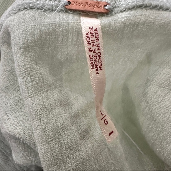 Free People Soleil Set Mineral Sea Two-Piece Long Sleeve & Mini Skirt Size L - Picture 8 of 16